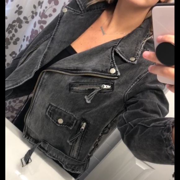 Jet Setter Black Denim Jacket | Poshmark
